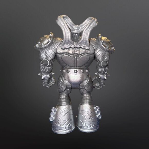 Spin Master Monster Jam Max D Maximus Silver Action Figure Robot 5” B19 - Picture 4 of 5